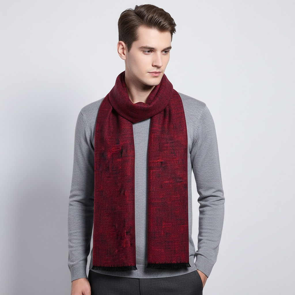 Cozy and warm cashmere long scarf, a must-have winter fashion accessory