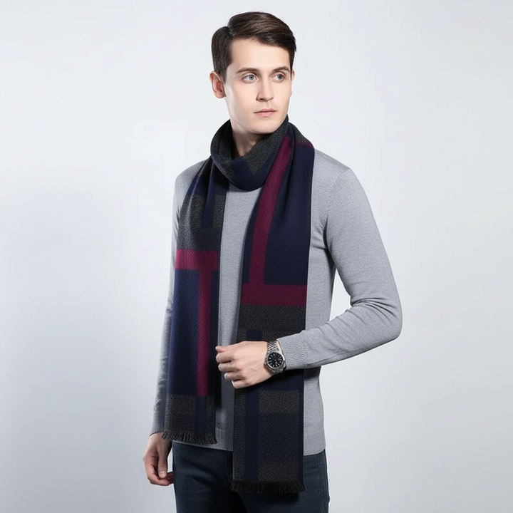 Autumn accessory: fine cashmere scarf, soft and long for ultimate comfort