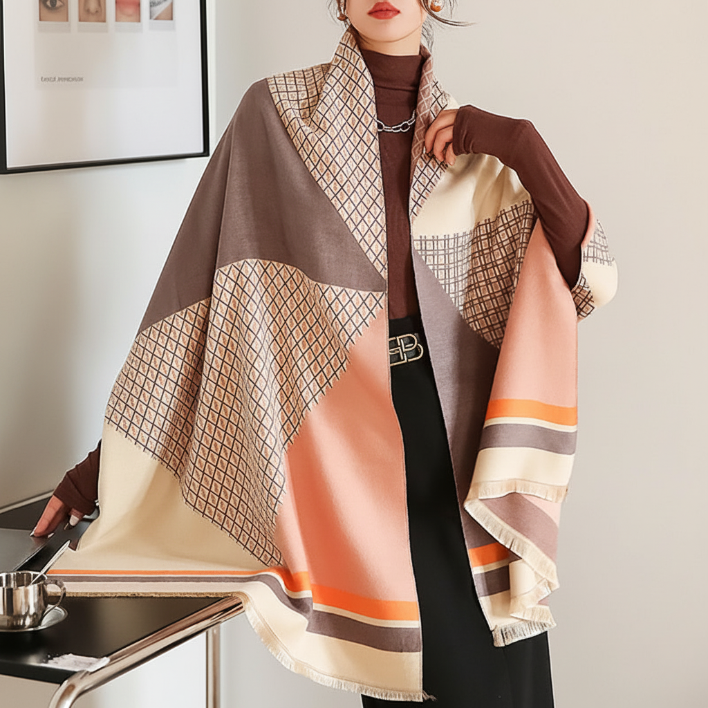 CozyLuxe hypoallergenic soft scarf, perfect as a versatile stylish neck warmer for women