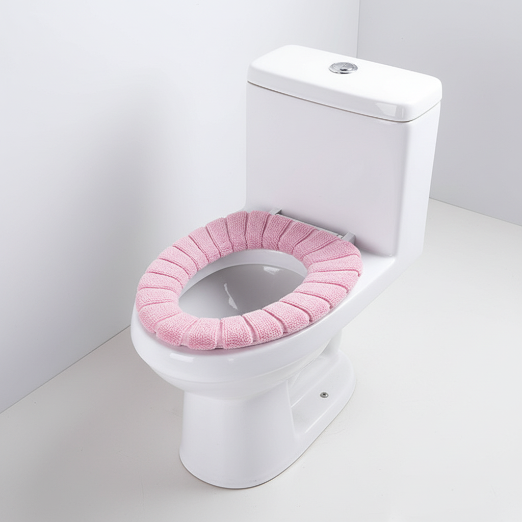 Hygienic CozySeat unisex padded toilet seat cover, easy installation, warm and comfortable