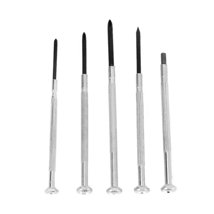 Detailed view of precision screwdriver handles and magnetic tips from the Craftix 11-piece repair kit