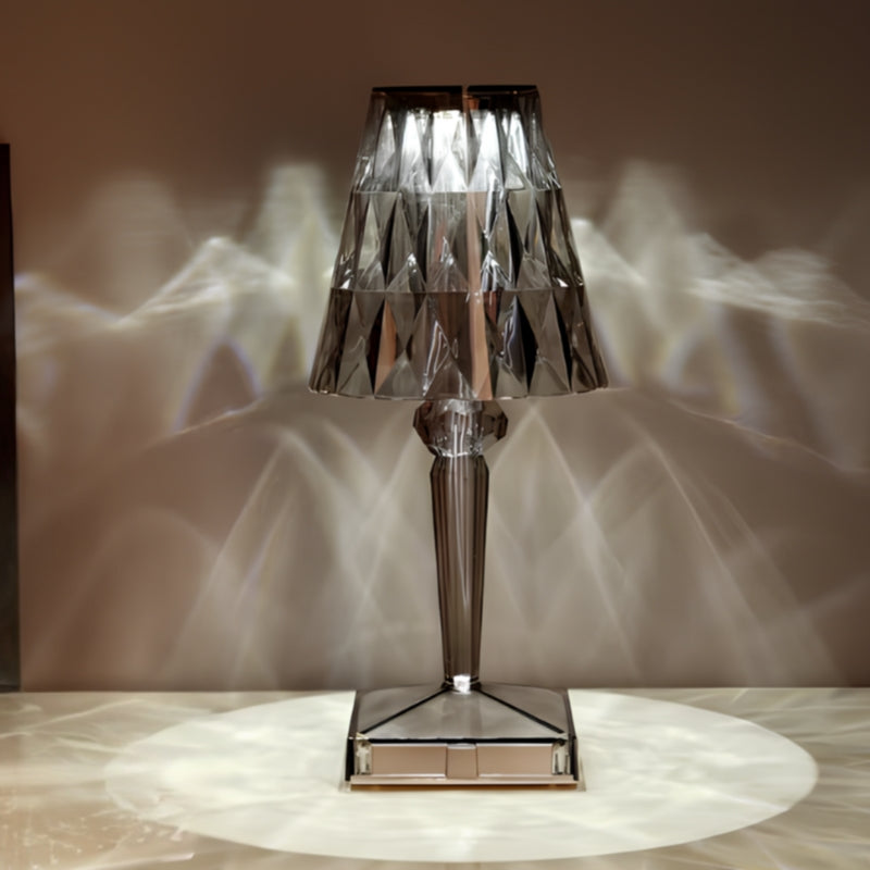 LED mood lighting lamp, 'Lightning Kristallen', crystal design with touch control