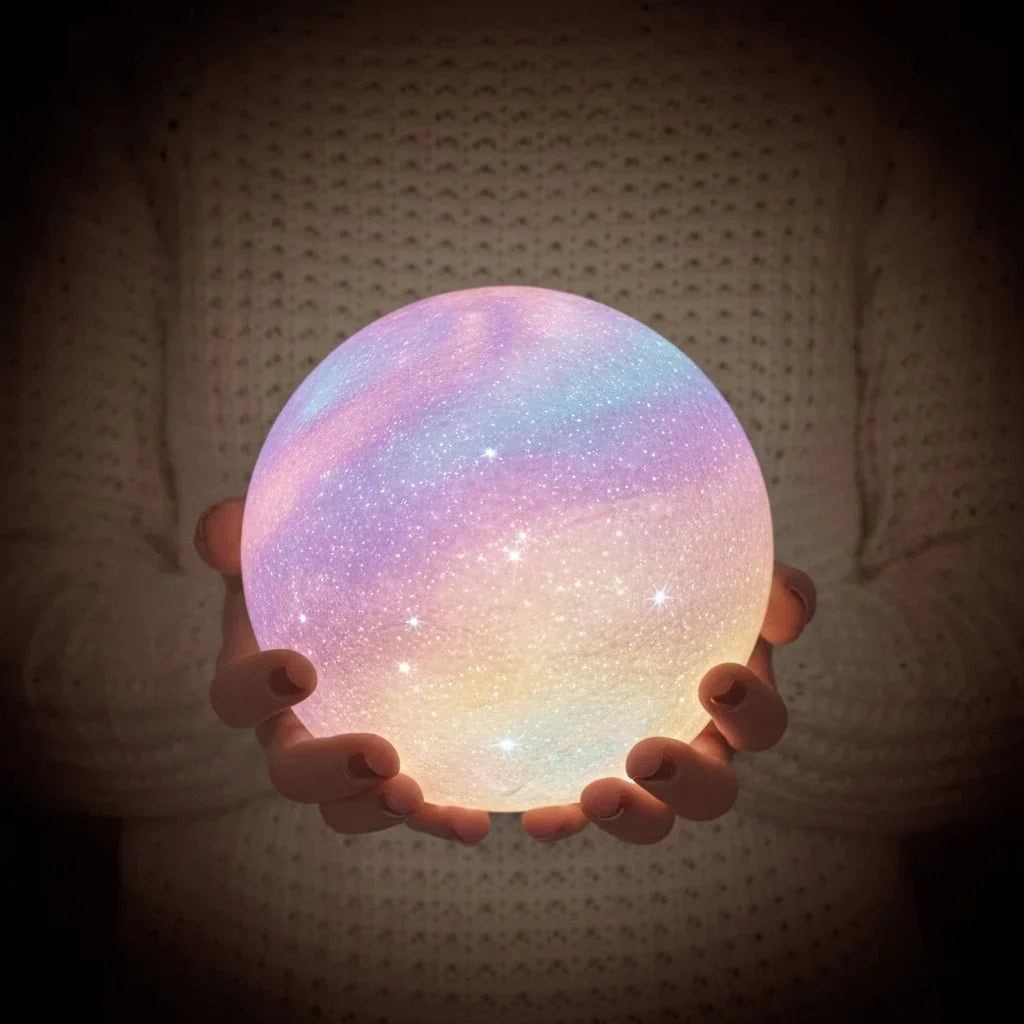 Stylish LED ambient light globe, customizable for personalized mood lighting & decorative home use.