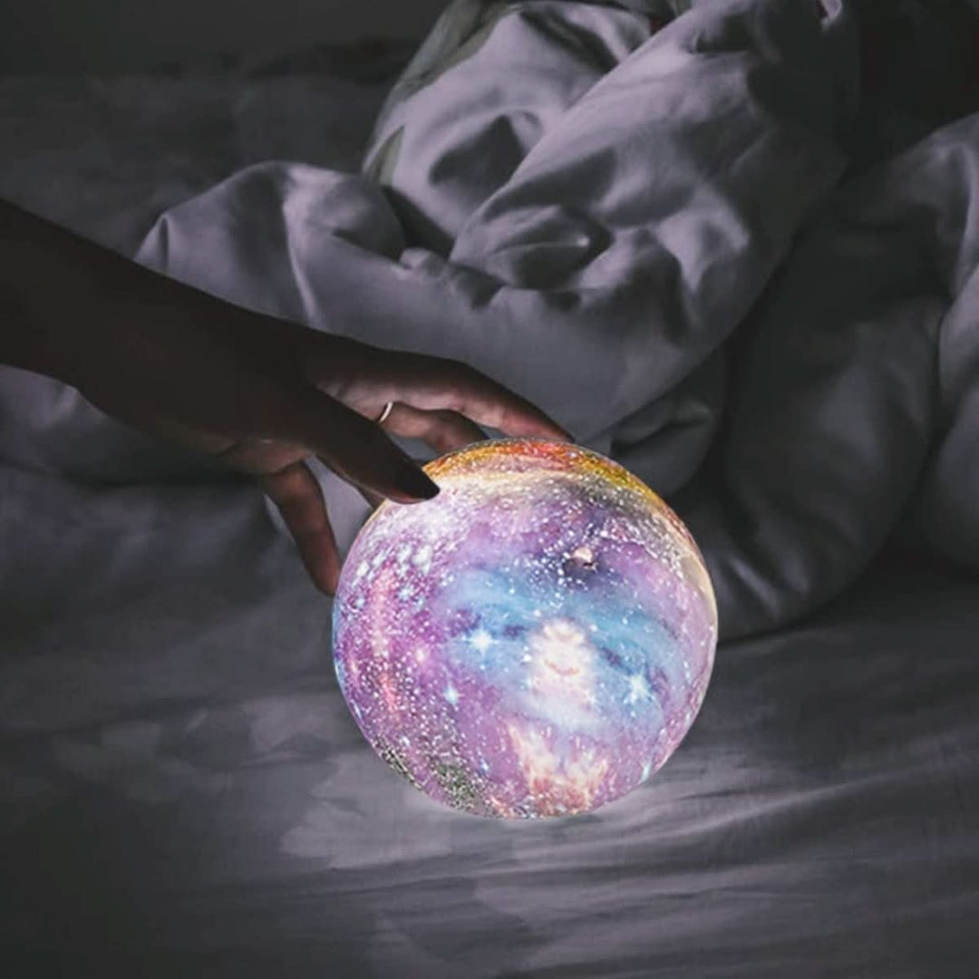 Elegant LED ambient light globe lamp, customizable smart lighting for sophisticated home decor.