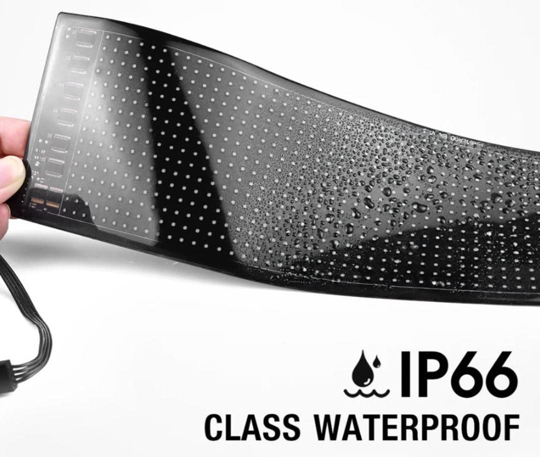 LED display sign for vehicles, customizable for personal or business use.