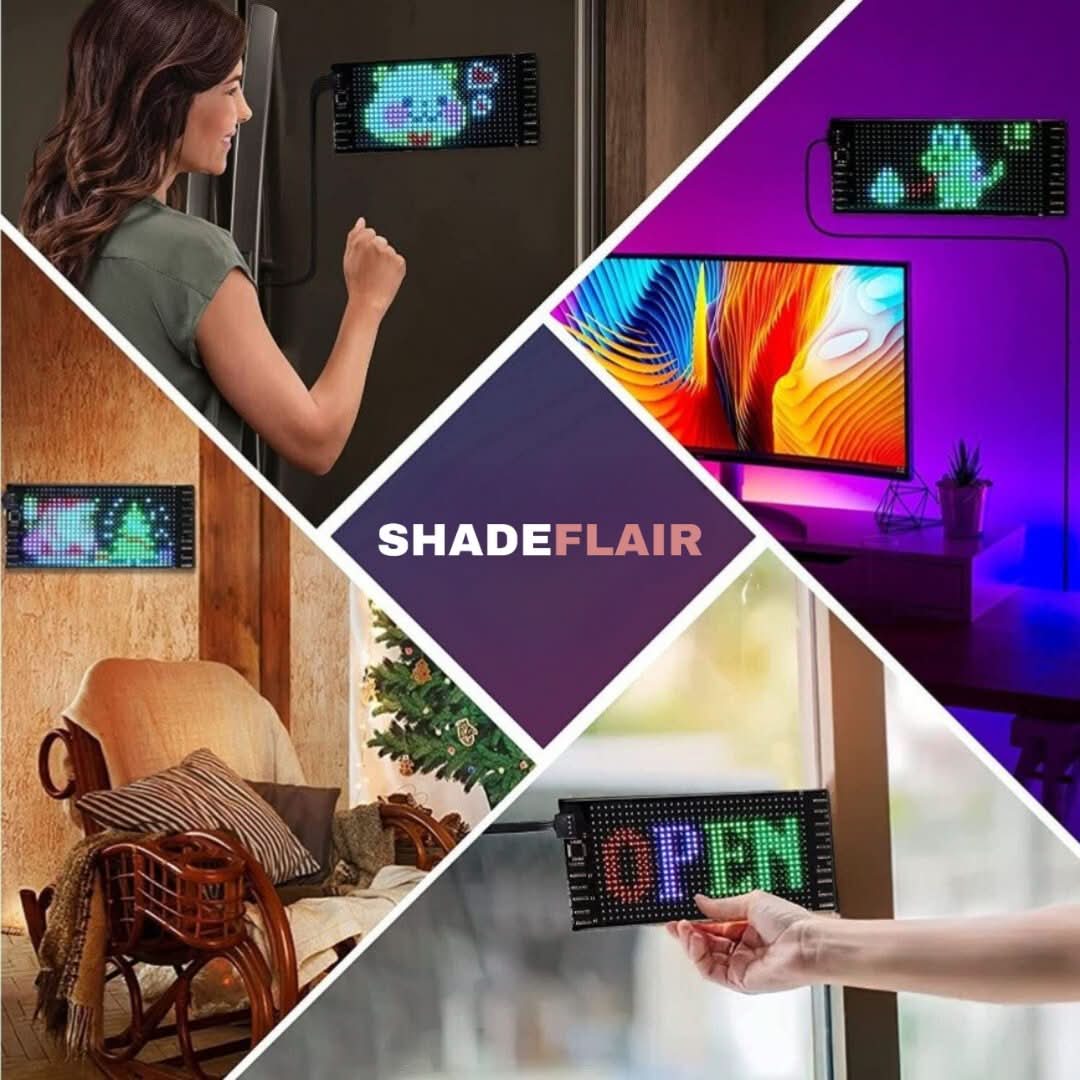 Bright LED display for cars, fully programmable for dynamic content.