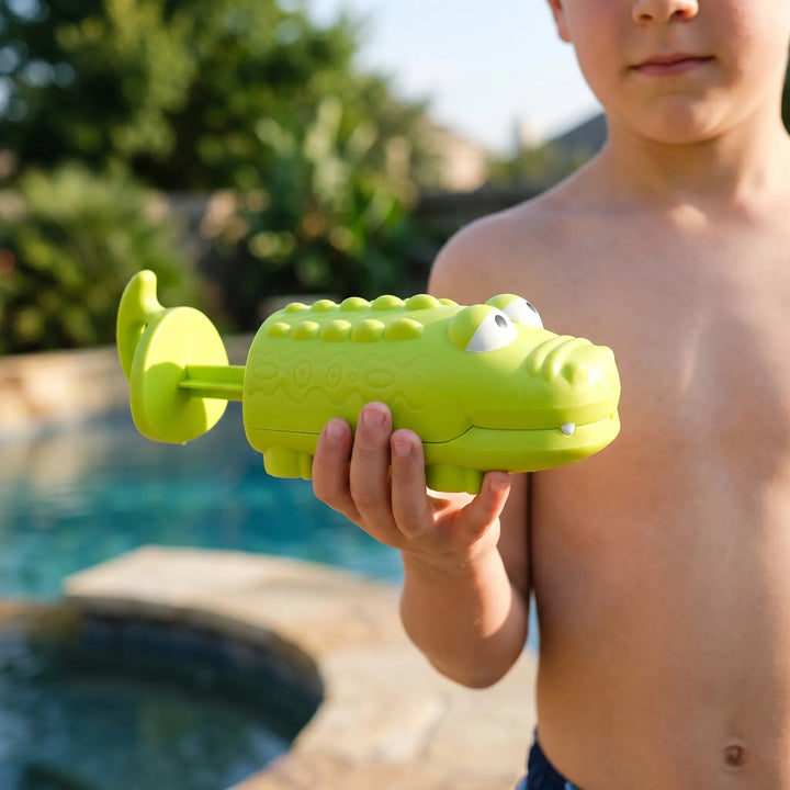 Fun dolphin animal water squirt toy for kids, perfect for summer pool, beach, and bath play.