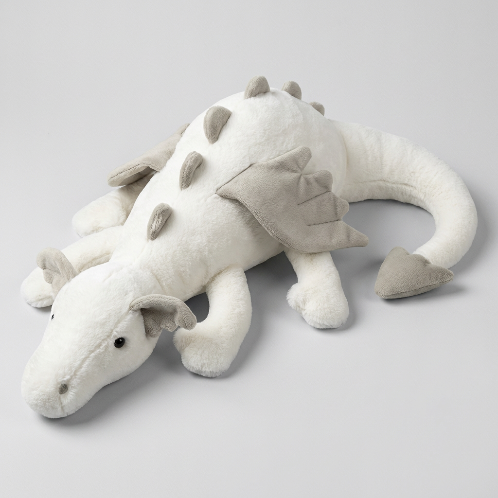 Charming winged dragon stuffed animal, a fluffy soft toy & children's gift. Great for imaginative play.