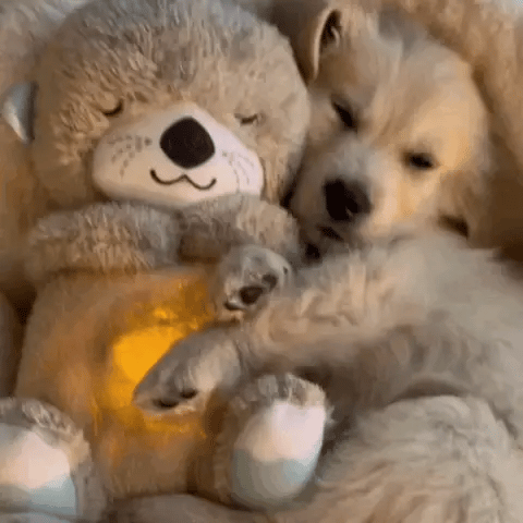Unisex soothing plush toy with gentle light, ideal for comfort and relaxation. Soft animal toy for kids.
