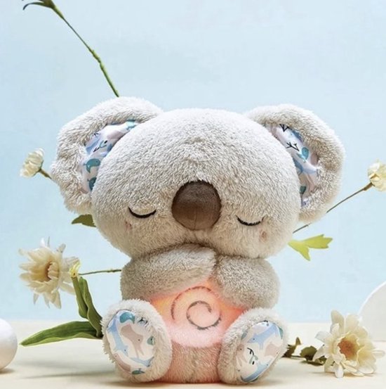 Soft Koala animal plush, a soothing toy with gentle light for a calming effect. Great kids gift.
