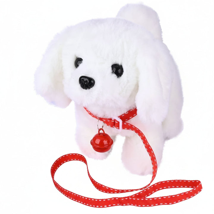 Creative movable plush dog toy for kids, inspiring imaginative play. Soft, cuddly interactive stuffed animal gift.