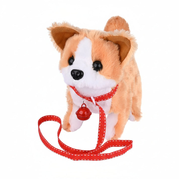 Super soft movable plush dog, interactive toy for kids. A furry stuffed animal perfect for imaginative play.