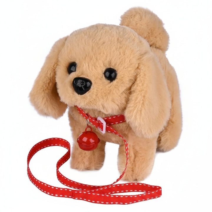 Adorable movable plush dog, an interactive toy for kids. Great stuffed animal gift promoting imaginative play.
