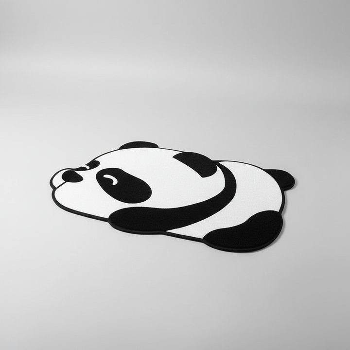 Quick-dry animal pattern bath mat, soft nylon loop, ideal for kids' bathroom
