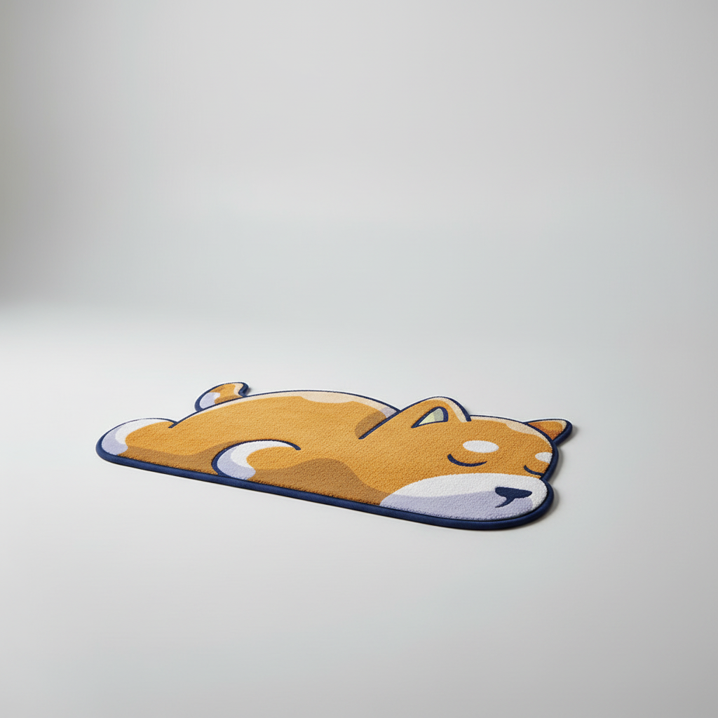 Cute animal non-slip bath mat, quick-dry nylon loop, great for any bathroom