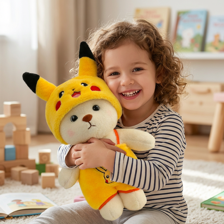 Soft plush bear character, ideal child gift & nursery decor. A cute stuffed animal for imaginative play.