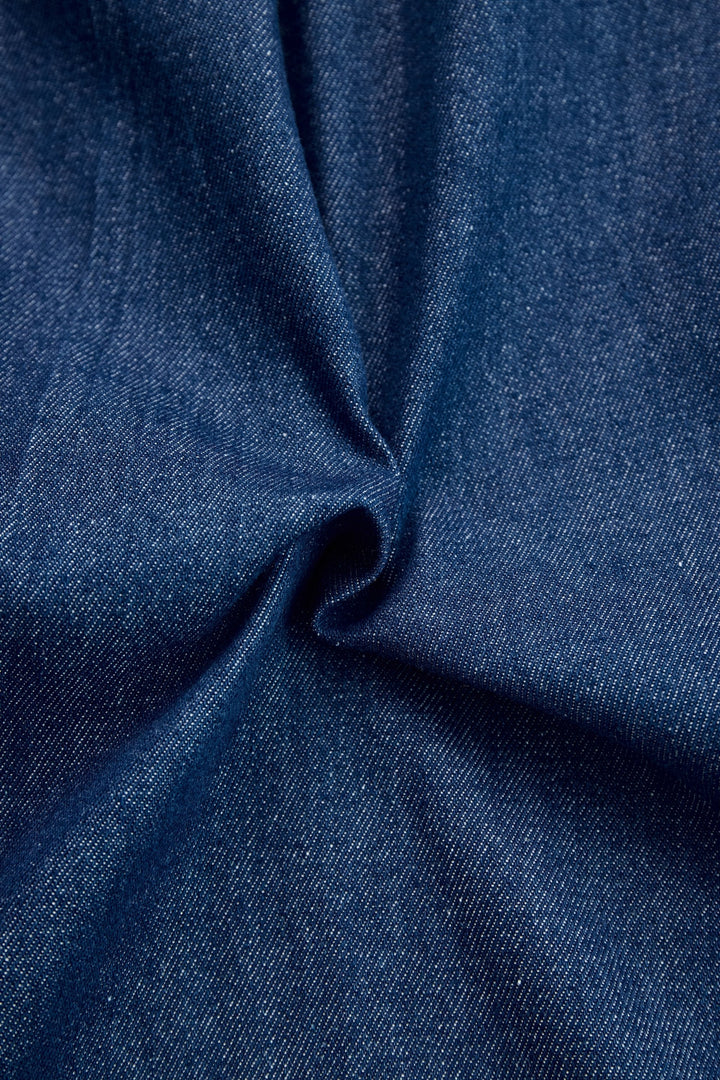 Fashionable dark blue wide leg women's jumpsuit, a comfortable and chic piece for any occasion.