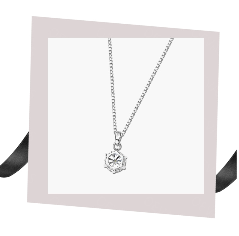 Exquisite moissanite necklace for women, sterling silver, brilliant sparkle, an elegant fine jewelry gift.
