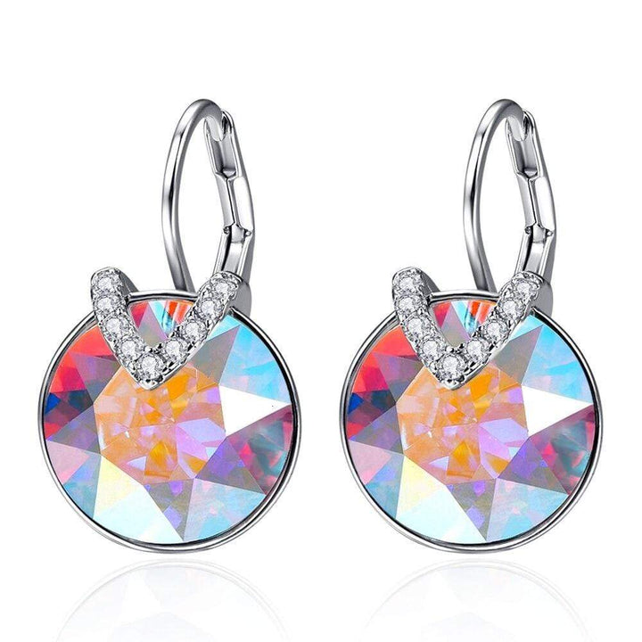 Dazzling sparkling dangle earrings for women, ideal party or special occasion statement jewelry.