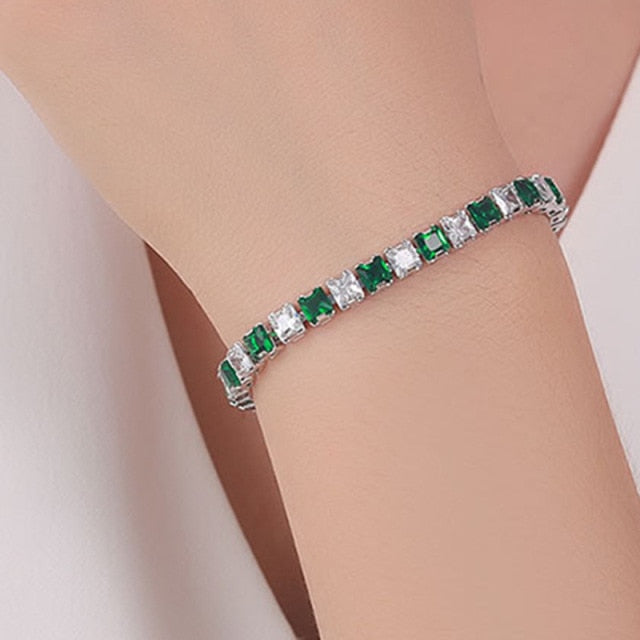 Womens tennis necklace and bracelet set, cubic zirconia, to elevate your style.