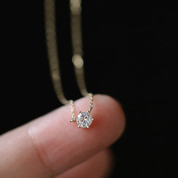 Dazzling women's zircon sparkle necklace, elegant gold plated collarbone jewelry, perfect for special occasions.