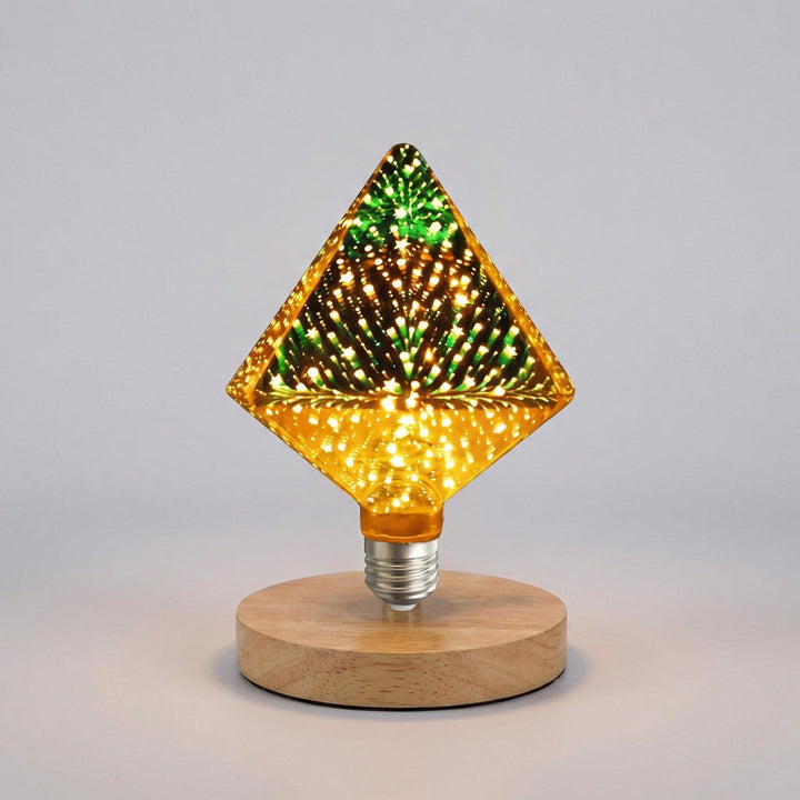 Multiple Decorative 3D Flame Bulbs, Auraflare, arranged for a dramatic and cozy lighting effect.