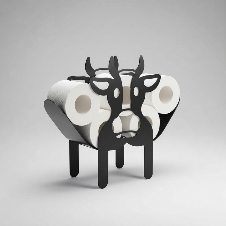 FunRolette animal novelty toilet paper holder for unique bathroom storage solution