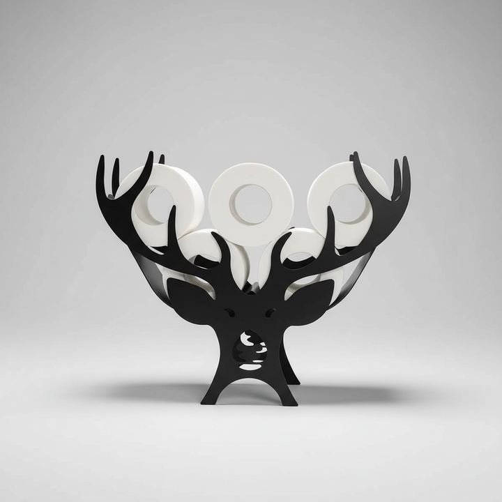 Whimsical animal toilet paper holder, perfect for adding charm to bathroom decor