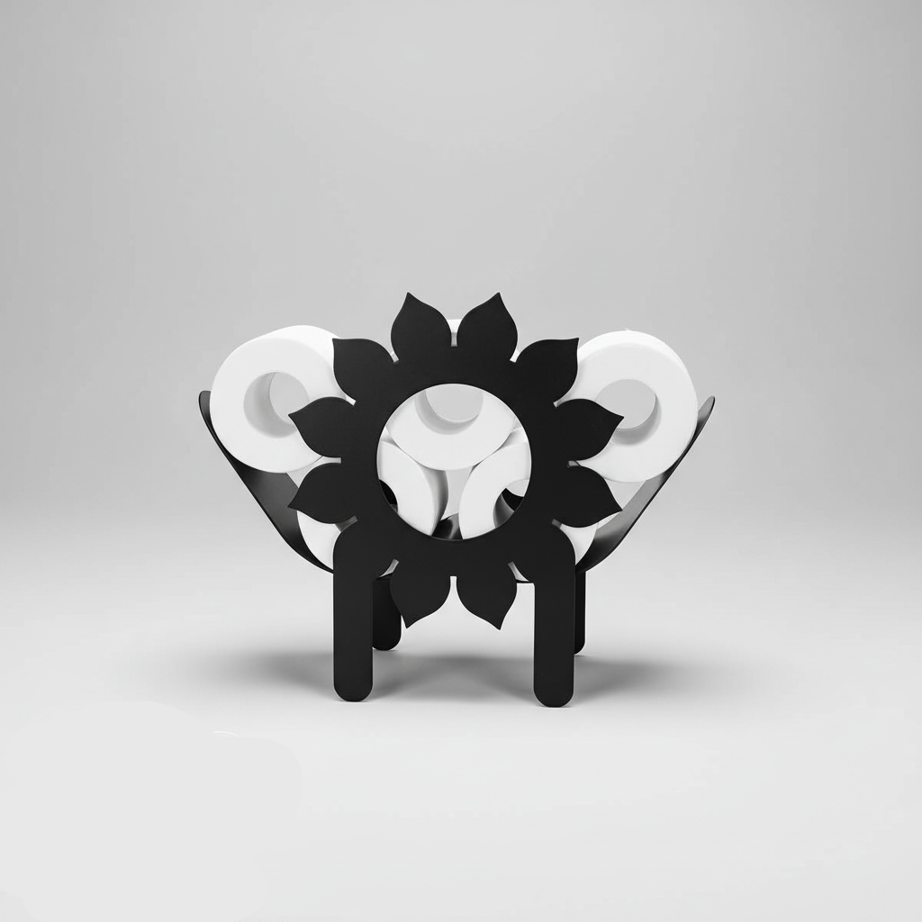 Decorative stainless steel animal toilet paper holder, a unique home organization item