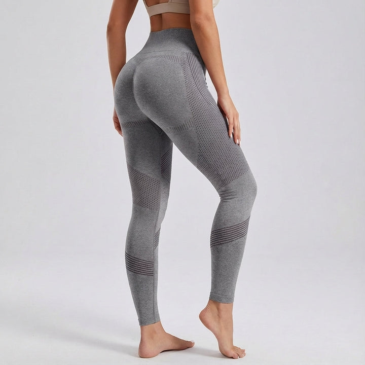 Stylish high-waisted sculpting sports leggings by Delilah, designed for optimal performance