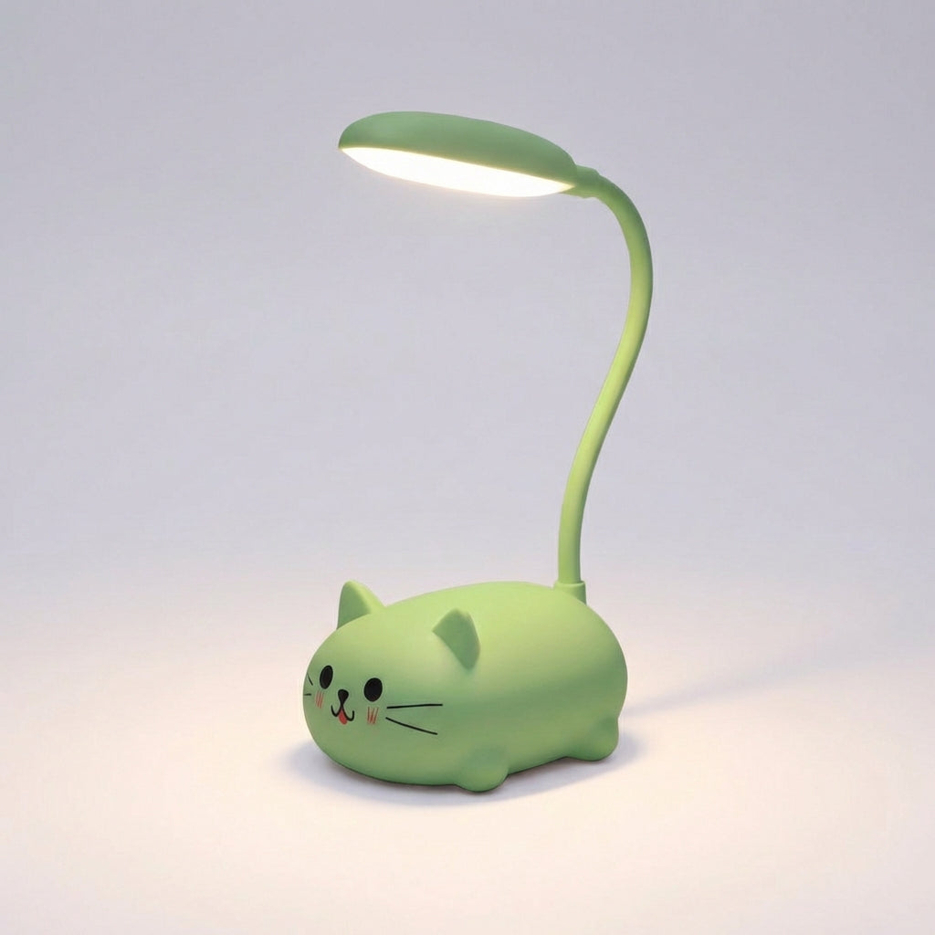 Deskpurr USB desklamp, a charming cat-themed LED table light, great for kids' rooms or a cute gift.