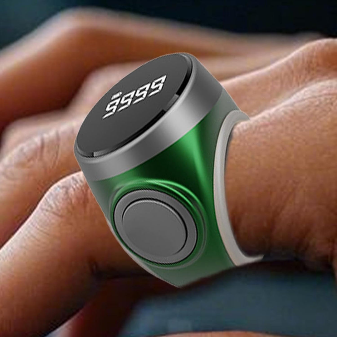 Digital finger counter ring with reset button, practical and easy to operate