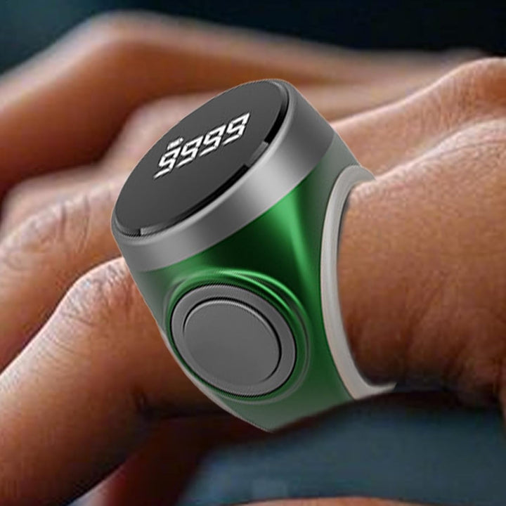 Digital finger counter ring with reset button, practical and easy to operate