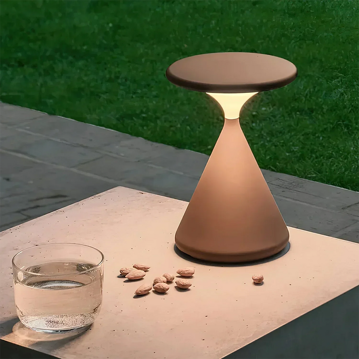 Lumhour dimmable LED hourglass lamp, warm light, rechargeable, ideal for bedside or desk