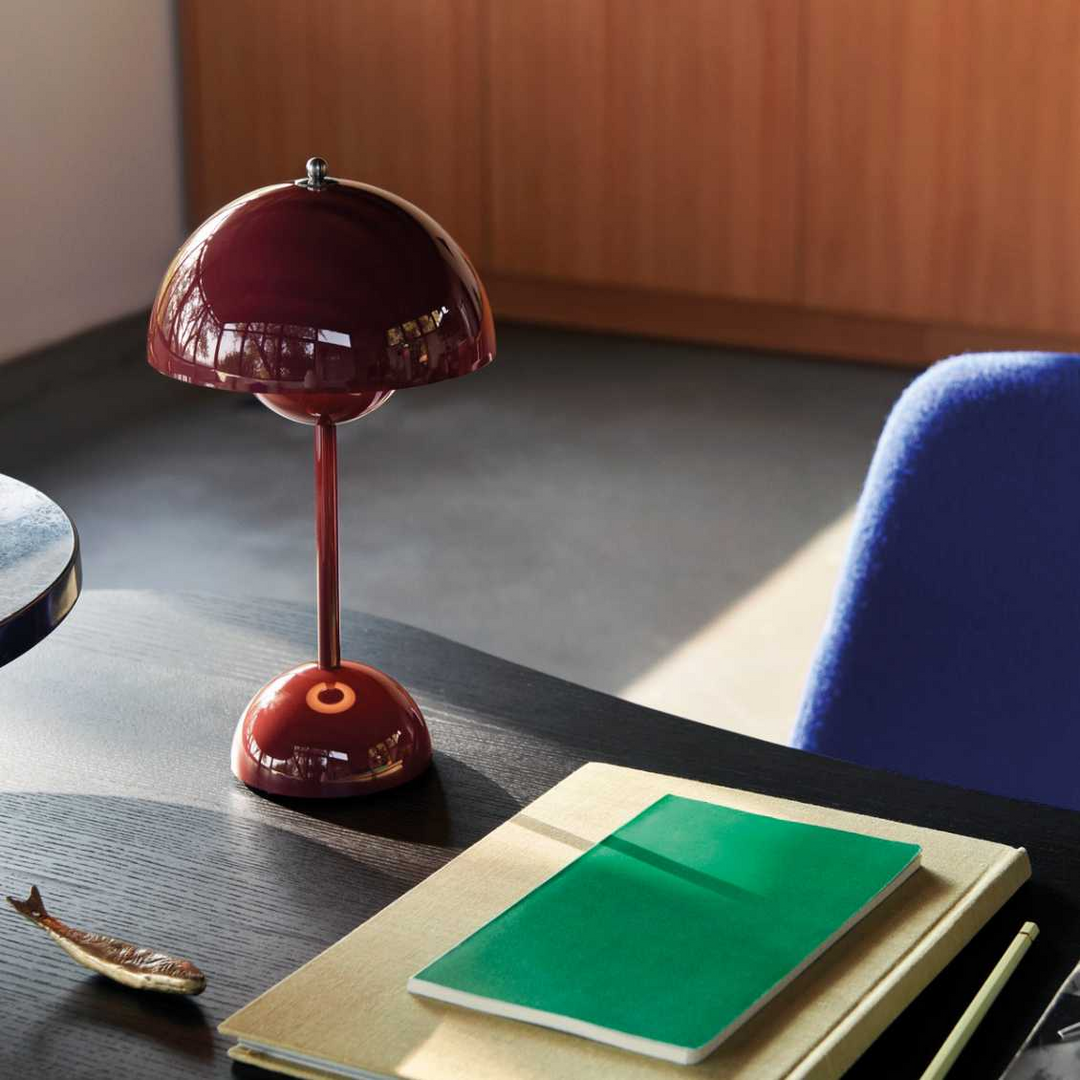 Artistic MoonGlow LED table lamp, dimmable for a range of moods, a chic addition to any setting.