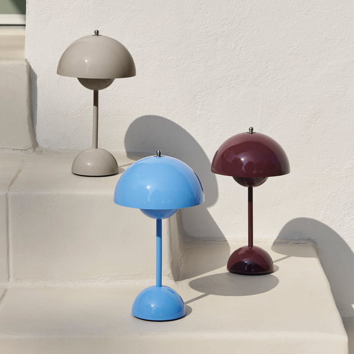 Contemporary MoonGlow LED table lamp, dimmable, great for adding an elegant touch to living spaces.