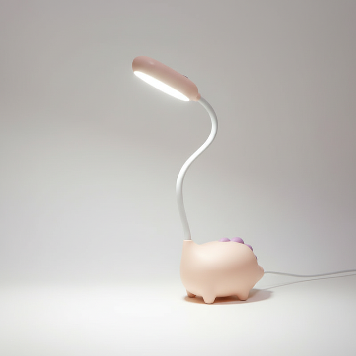 Dinolume kids LED night light, touch control, eye-friendly, portable & rechargeable for bedside.