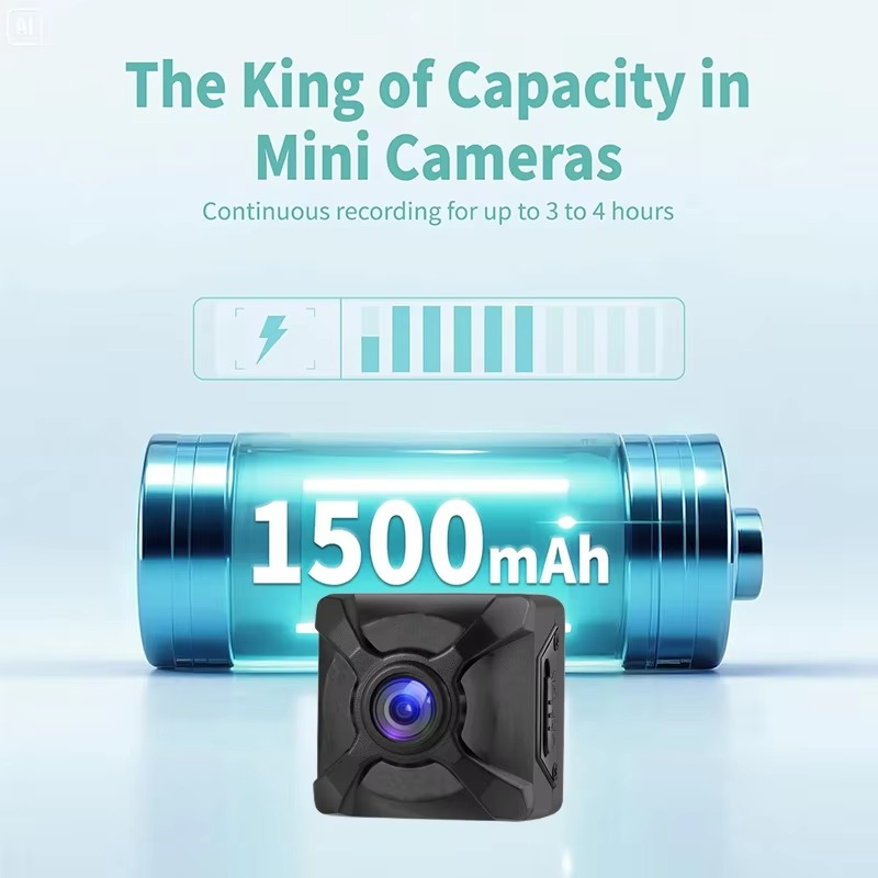 Portable mini 4K security camera with easy setup, motion detection, and rechargeable for flexible surveillance.