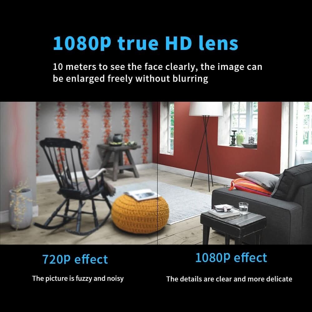 HD discreet camera, providing enhanced night vision and reliable home security monitoring.