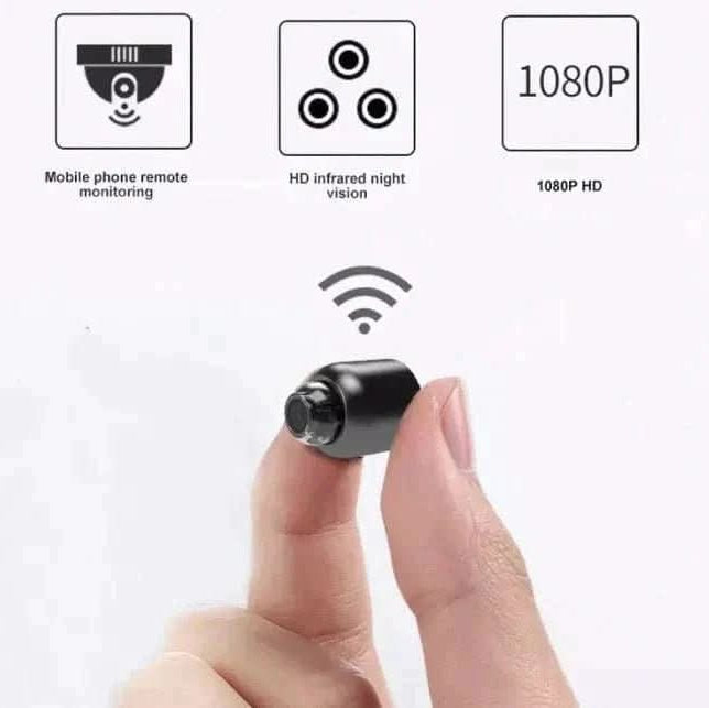 Portable WiFi security camera for day/night monitoring, ideal for discreet home protection.
