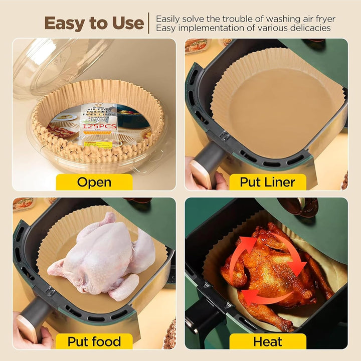 Parchment paper air fryer liners, a must-have for modern home kitchens, 100pcs