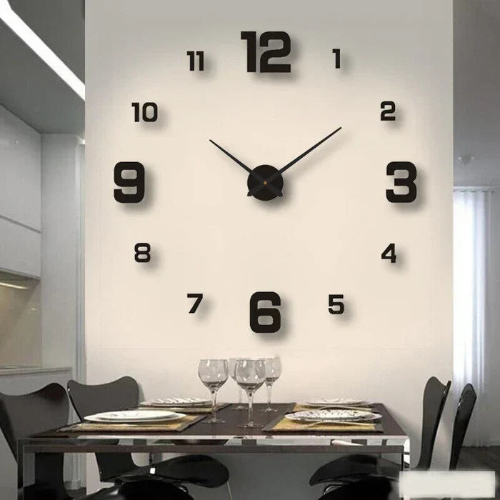 DIY modern wall clock kit, customizable for unique home decor.