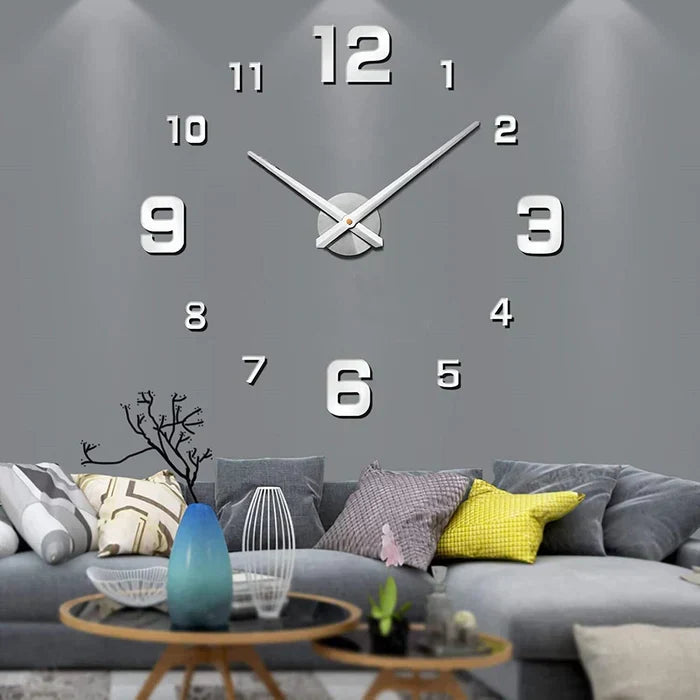 Luminous DIY wall clock, a silent and modern accent for any room.