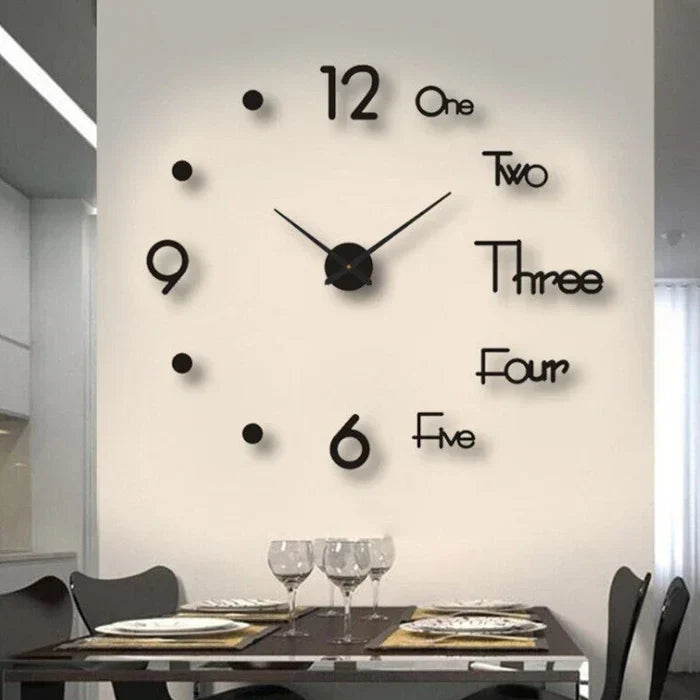 ArtTime DIY wall clock, modern design, luminous numbers, functional and stylish.