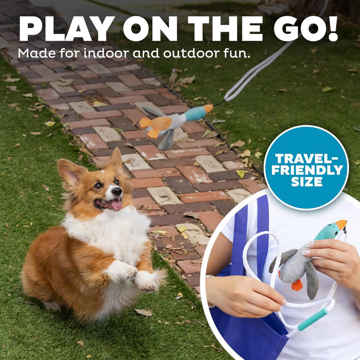 Tail Teaser Hondenspeelstok, an interactive dog toy for pet exercise & enrichment