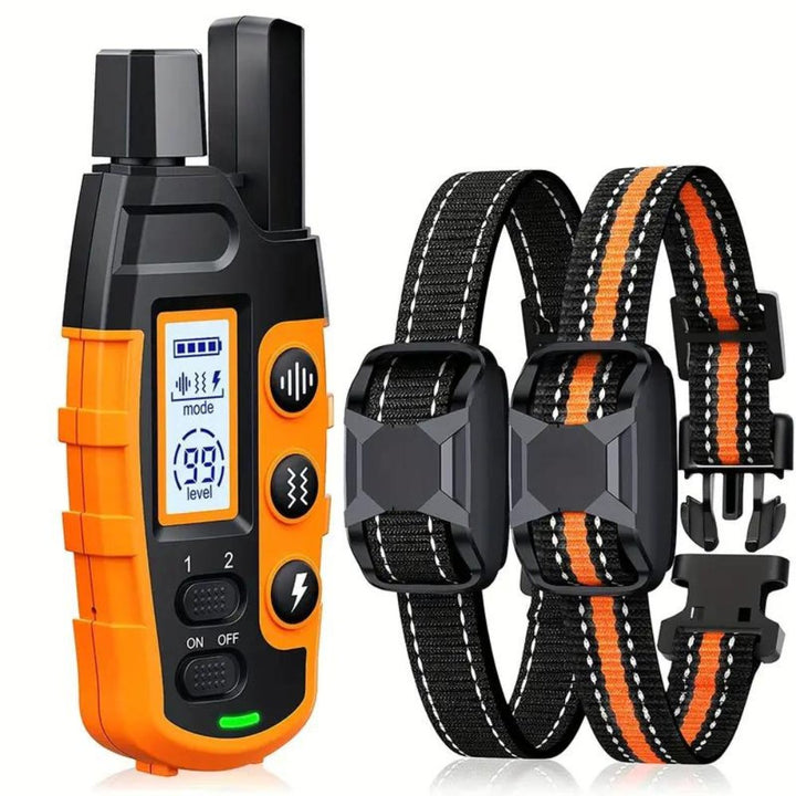 E-collar for dog training, multiple modes (vibration, shock, beep) for effective pet obedience.