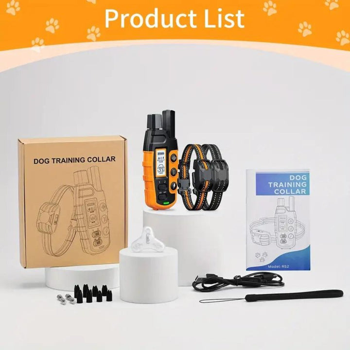 Waterproof dog training collar, designed for reliable pet training in various environments.