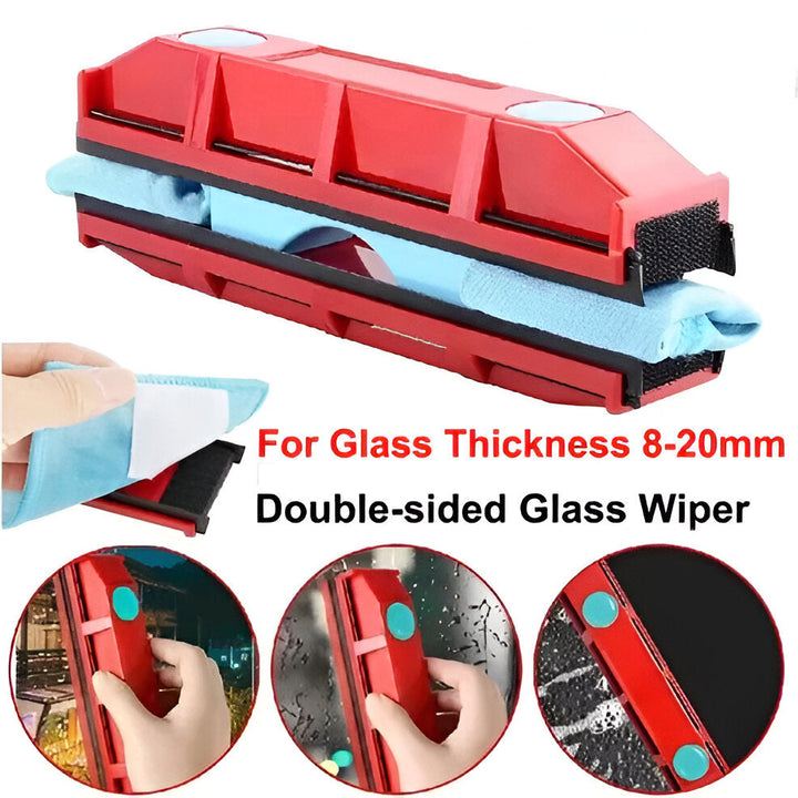 Easy-to-use double-sided magnetic window cleaner for sparkling, streak-free glass and efficient home care.