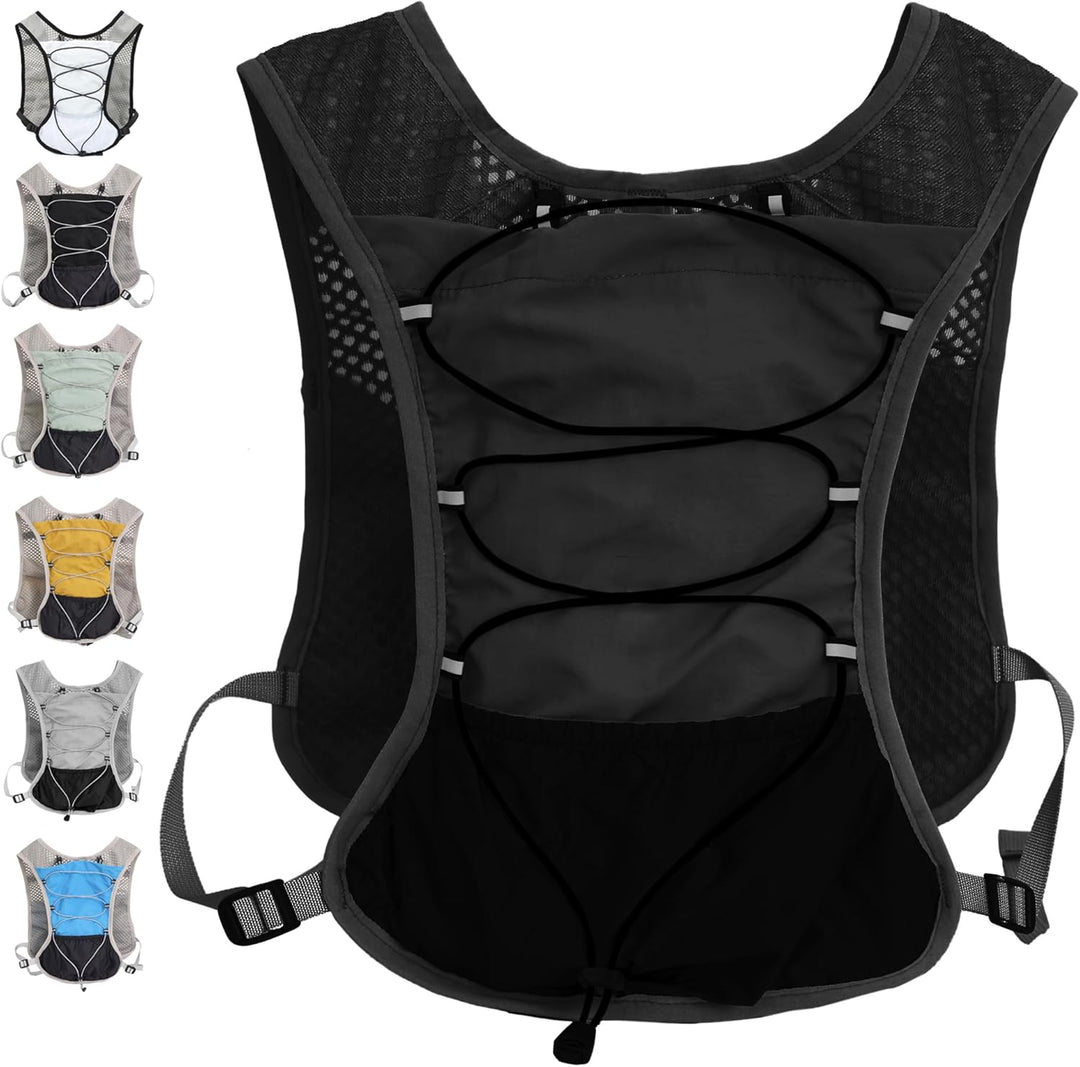Dravien running vest worn by an athlete during a marathon, showcasing its practical use