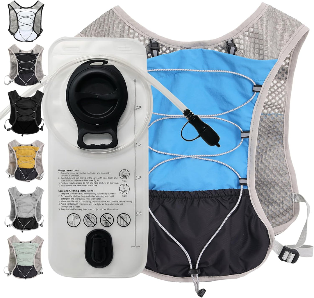 Dravien running vest with a phone in a front pocket, showcasing convenient storage for runners